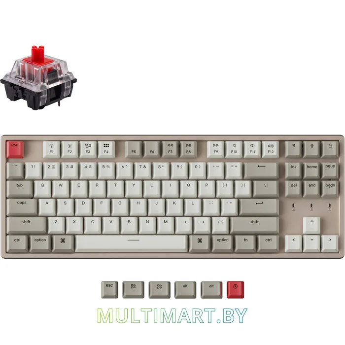 Клавиатура Keychron K8 Wireless K8-M1 (Gateron G Pro Red)